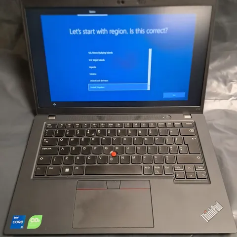 UNBOXED LENOVO THINK PADS L14 INTEL CORE I5 LAPTOP IN BLACK