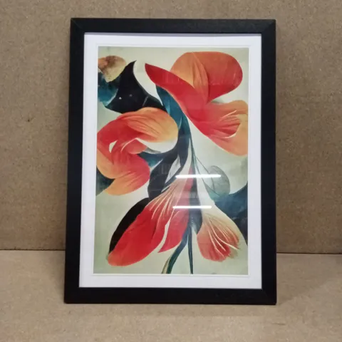 STUNNING ABSTRACT FLOWERS NO.3 - SINGLE PICTURE FRAME 