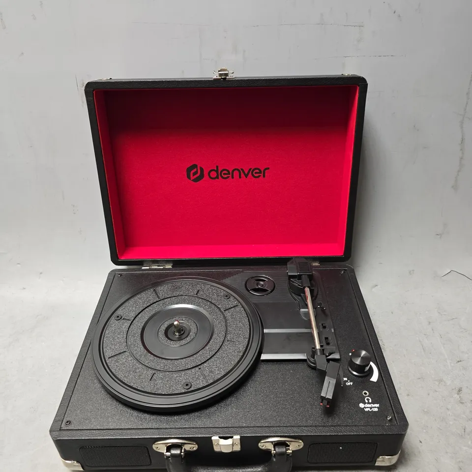 BOXED DENVER PORTABLE TURNTABLE VPL-120BLACK 