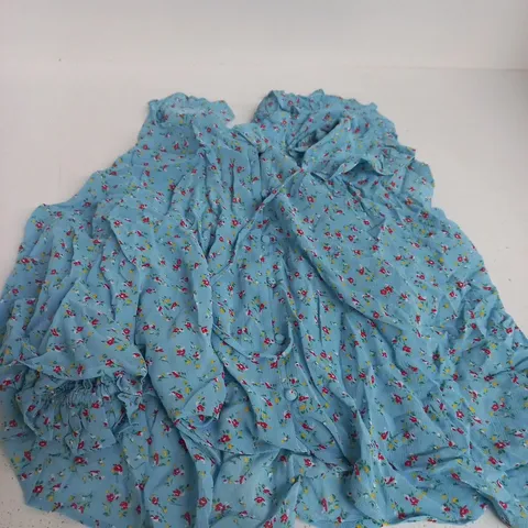 NOBODY'S CHILD BLUE FLORAL PRINT ALIYAH – UK L