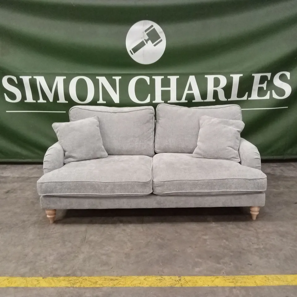 HEPBURN 3 SEATER FABRIC SOFA - GREY RRP £749