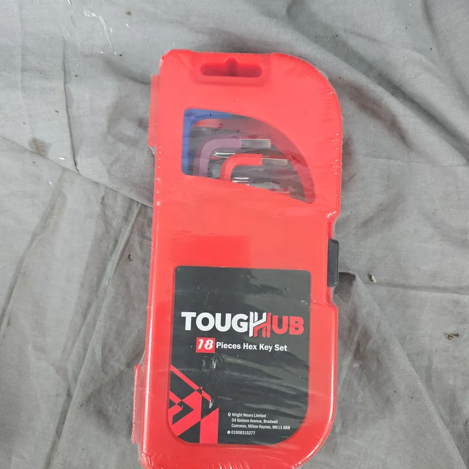 ToughHub 18-Piece Hex Key Set in Red Case