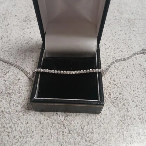 DIAMONIQUE 1.6CT TW TENNIS BRACELET STERLING SILVER