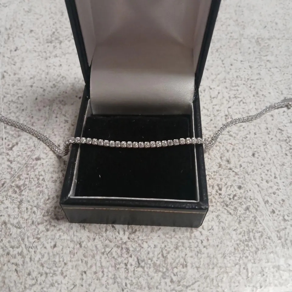 DIAMONIQUE 1.6CT TW TENNIS BRACELET STERLING SILVER 