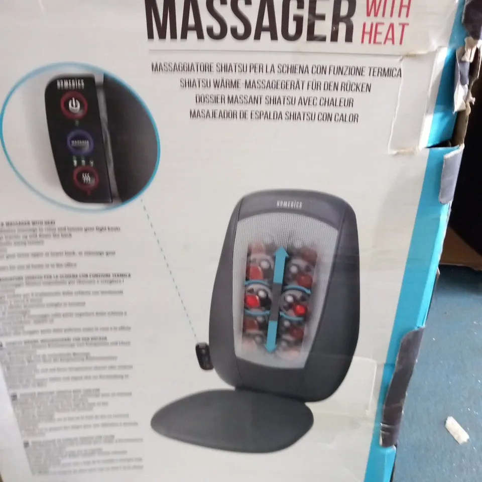 BOXED HOMEDICS SHIATSU BACK MASSAGER SBM-180H-EU