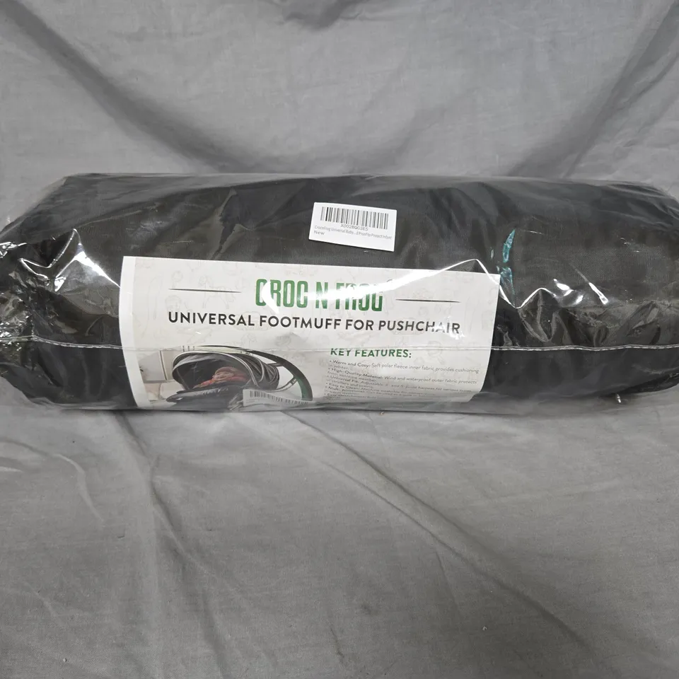 UNIVERSAL FOOTMUFF FOR PUSHCHAIR – BLACK, IN PACKAGING