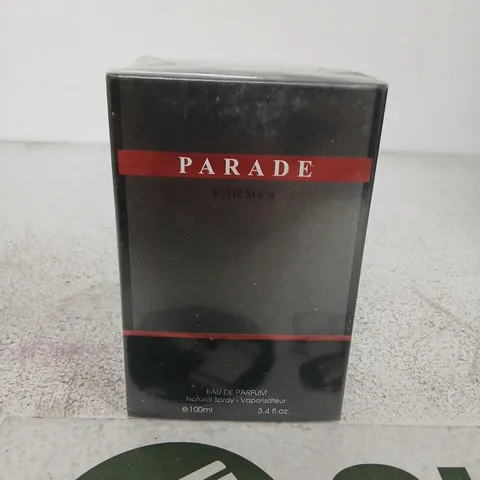 BOXED AND SEALED PARADE FOR MEN EAU DE PARFUM 100ML