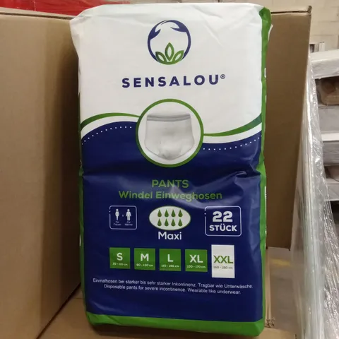 PALLET TO CONTAIN A LARGE QUANTITY OF SENSALOU ADULT INCONTINENCE PANTS XXL