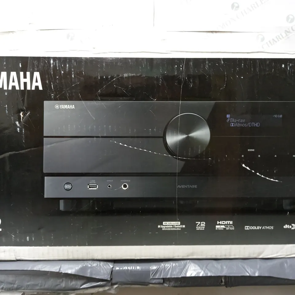 YAMAHA RXA2A BLACK DOLBY ATMOS AND DTS:X AV RECEIVER