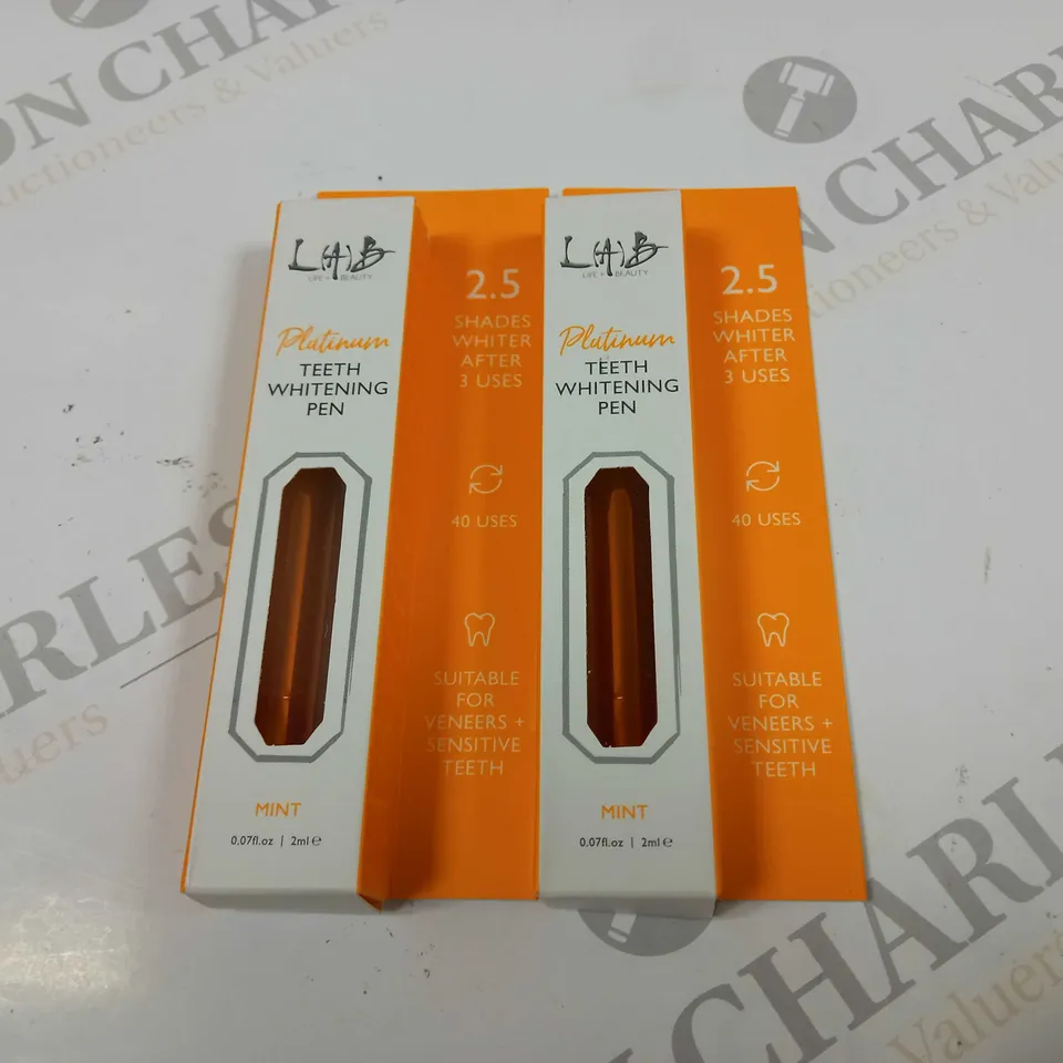LAB TEETH WHITENING PEN DUO IN MINT - 2ML EACH