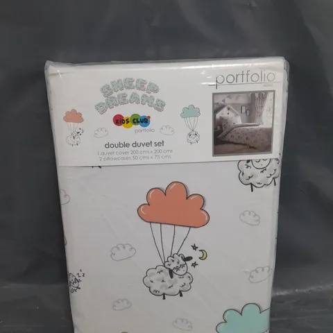 SEALED PORTFOLIO SHEEP DREAMS DUVET SET - DOUBLE 