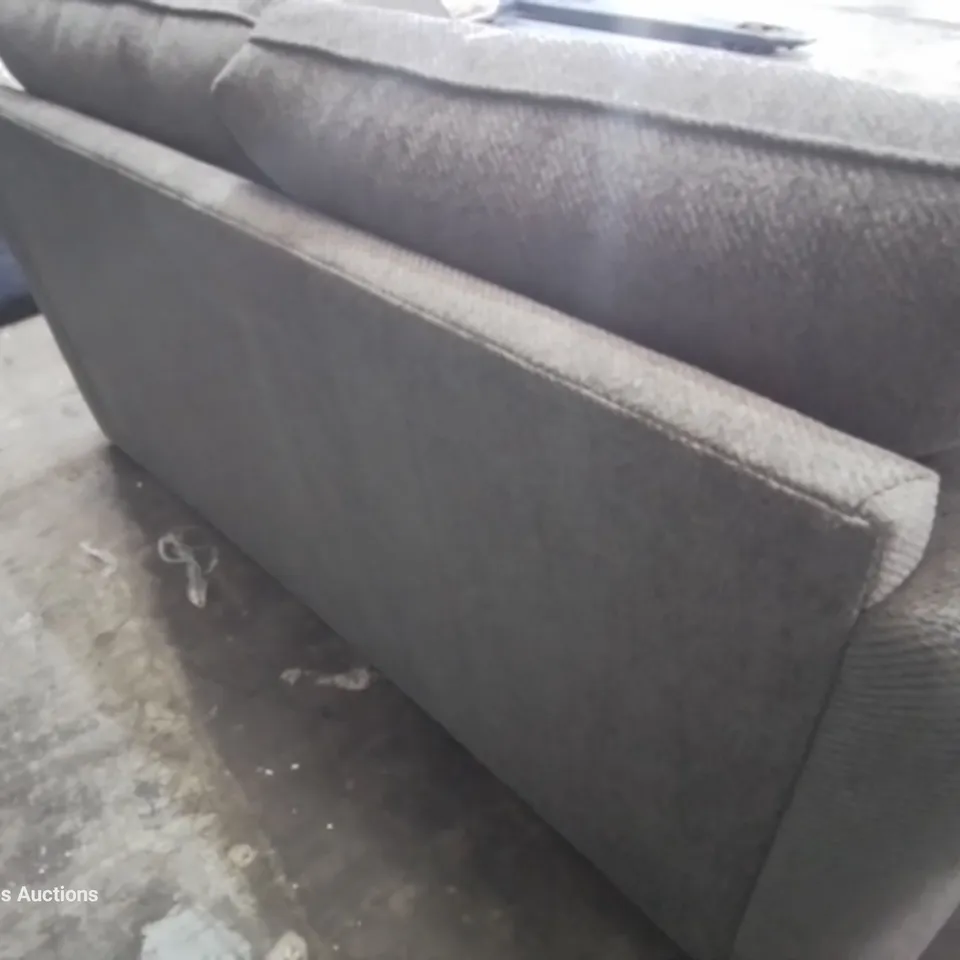 DESIGNER KAYLEIGH TWO SEATER SOFA GREY FABRIC 