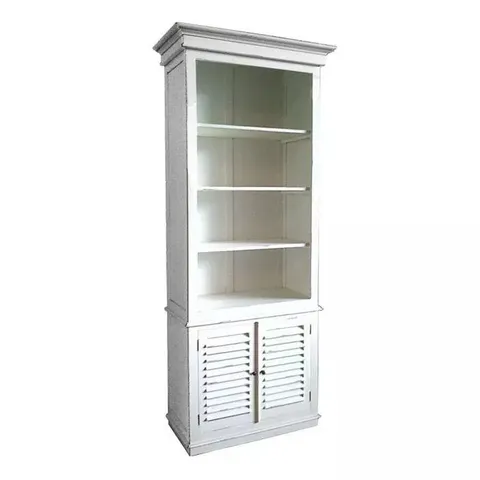BOXED HOMESDIRECT365 ANTIQUE FRENCH STYLE OPEN BOOKCASE (4 BOXES)