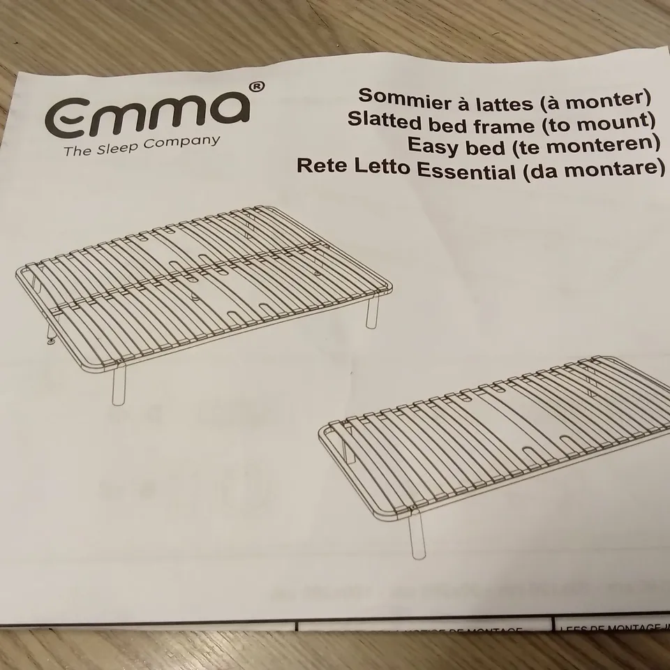 BRAND NEW BOXED EMMA SLATTED BED FRAME - 150 x 200 KING SIZE (1 BOX)