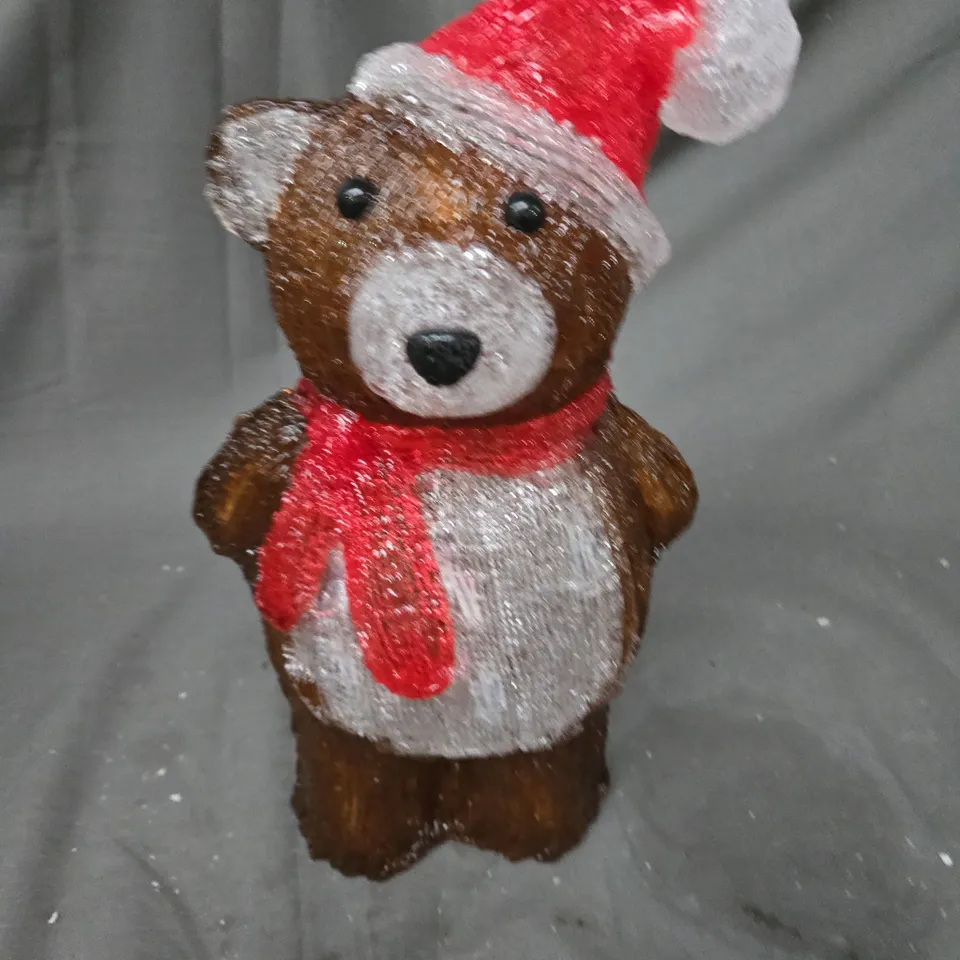 THREE KINGS TEDDY ACRYLIC OUTDOOR CHRISTMAS LIGHT RRP £29.99