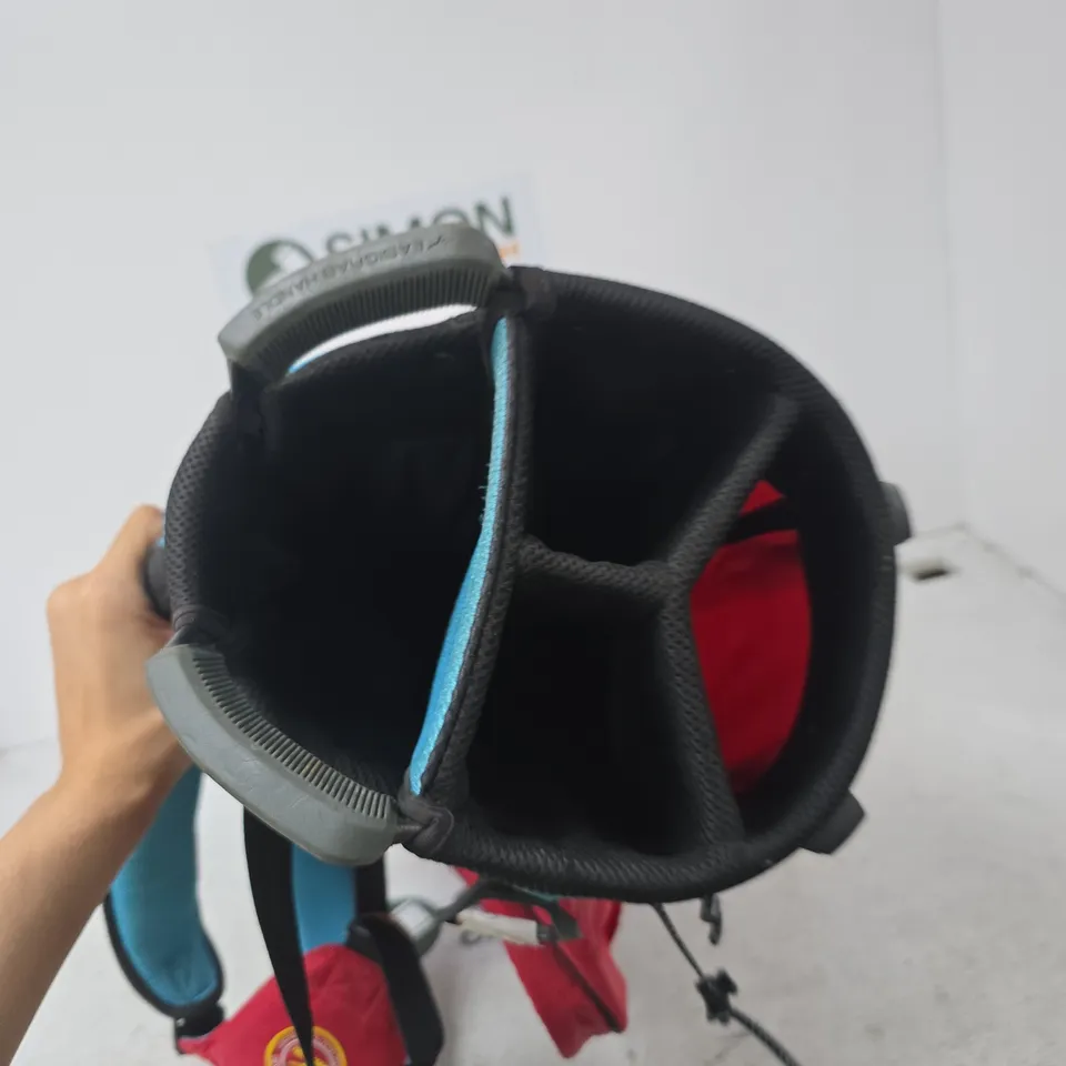 MIZUNO GOLF BAG – RED WITH BLUE ACCENTS