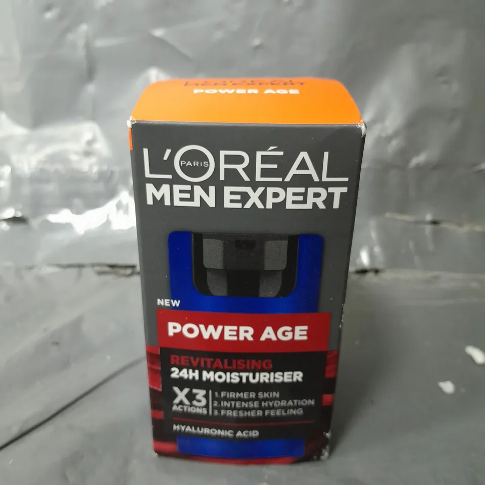 L'OREAL PARIS MEN EXPERT MEN EXPERT POWER AGE MOISTURISER WITH HYALURONIC ACID - 50ML RRP £16