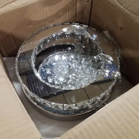 BOXED CEILING LIGHT - SILVER