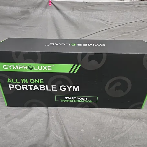 BOXED GYMPRO LUXE ALL-IN-ONE PORTABLE GYM – BOXED SET WITH RESISTANCE CORDS & HANDLES
