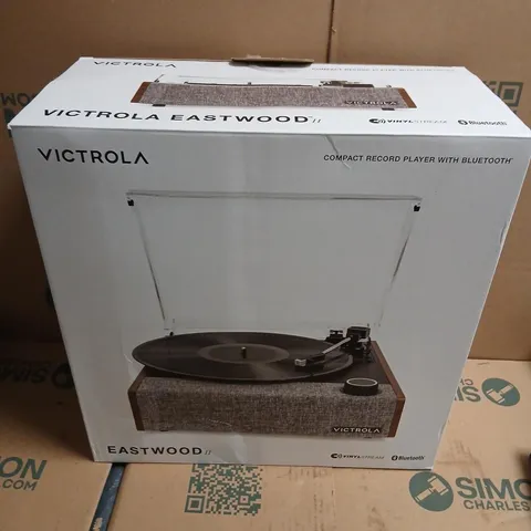 VICTROLA EASTWOOD II COMPACT RECORD PLAYER WITH BLUETOOTH