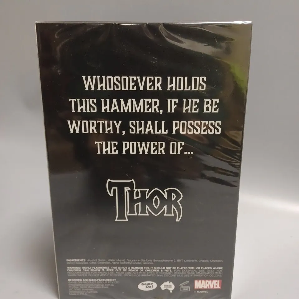 BOXED AND SEALED MARVEL THOR MJOLNIR FRAGRANCE EAU DE TOILETTE 100ML 