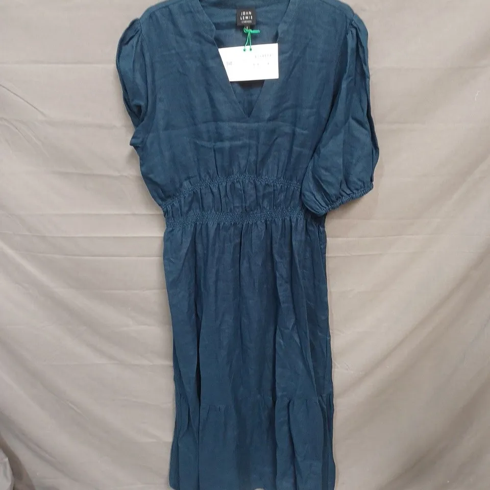 WOMENS LINEN SHEERED DRESS SIZE 16