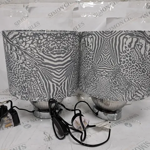 JM BY JULIEN MACDONALD SET OF 2 DISCO BALL LAMPS