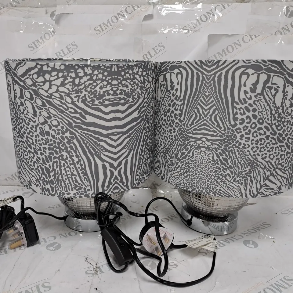 JM BY JULIEN MACDONALD SET OF 2 DISCO BALL LAMPS