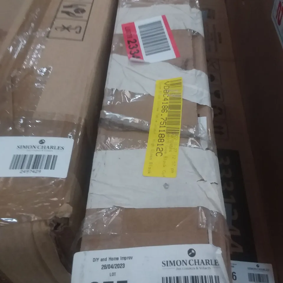 BOXED GOCE BLOCK COFFEE TABLE - HIGH GLOSS BLACK 