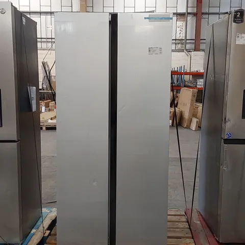 FRIDGEMASTER MS83430ES TOTAL NO FROST AMERICAN FRIDGE FREEZER SILVER E-RATED - UNPROCESSED RAW RETURN