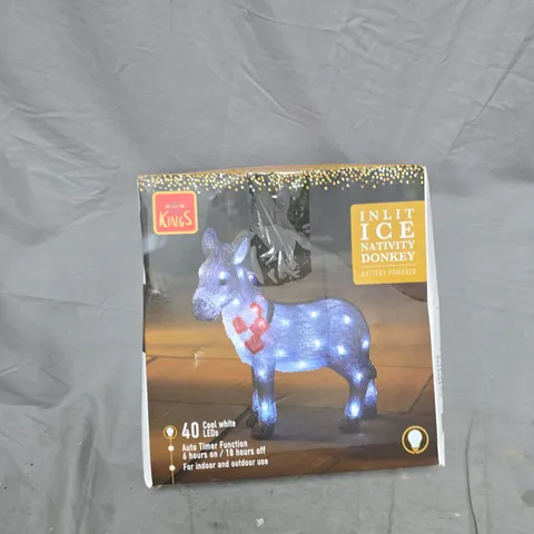 KINGS LED NATIVITY DONKEY DECORATION β BATTERY POWERED, 40 LEDS