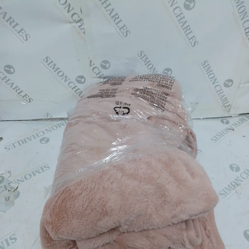 COZEE HOME VELVETSOFT HEATED THROW IN PINK