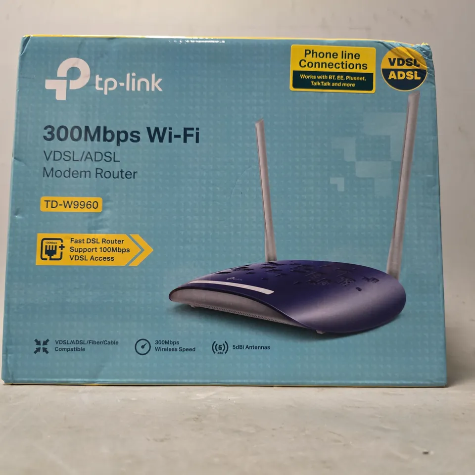 BOXED TP-LINK 300 MBPS WI-FI MODEM ROUTER 