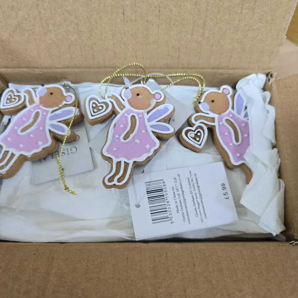 BOX OF APPROXIMATELY 12 GISELA GRAHAM BEAR HANGING TREE DECORATIONS
