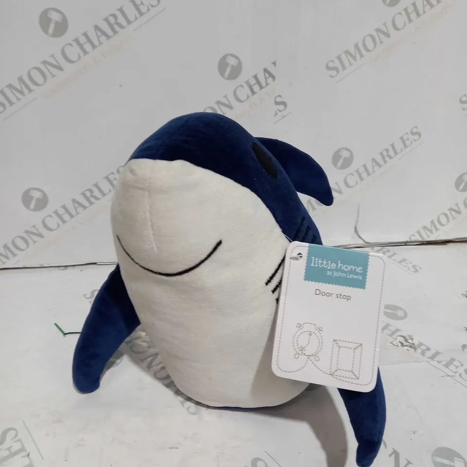 LITTLE HOME JOHN LEWIS SHARK DOOR STOP 