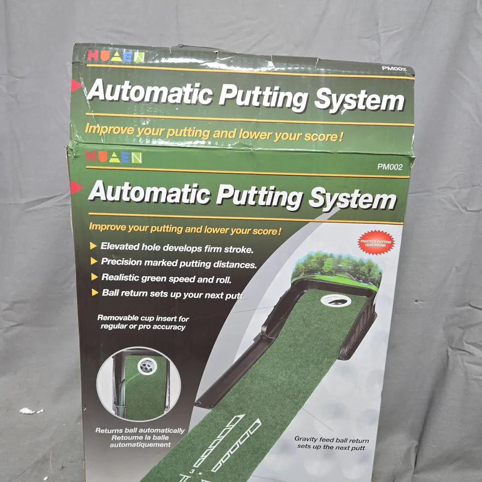 AUTOMATIC PUTTING SYSTEM – GOLF PRACTICE PUTTING GREEN