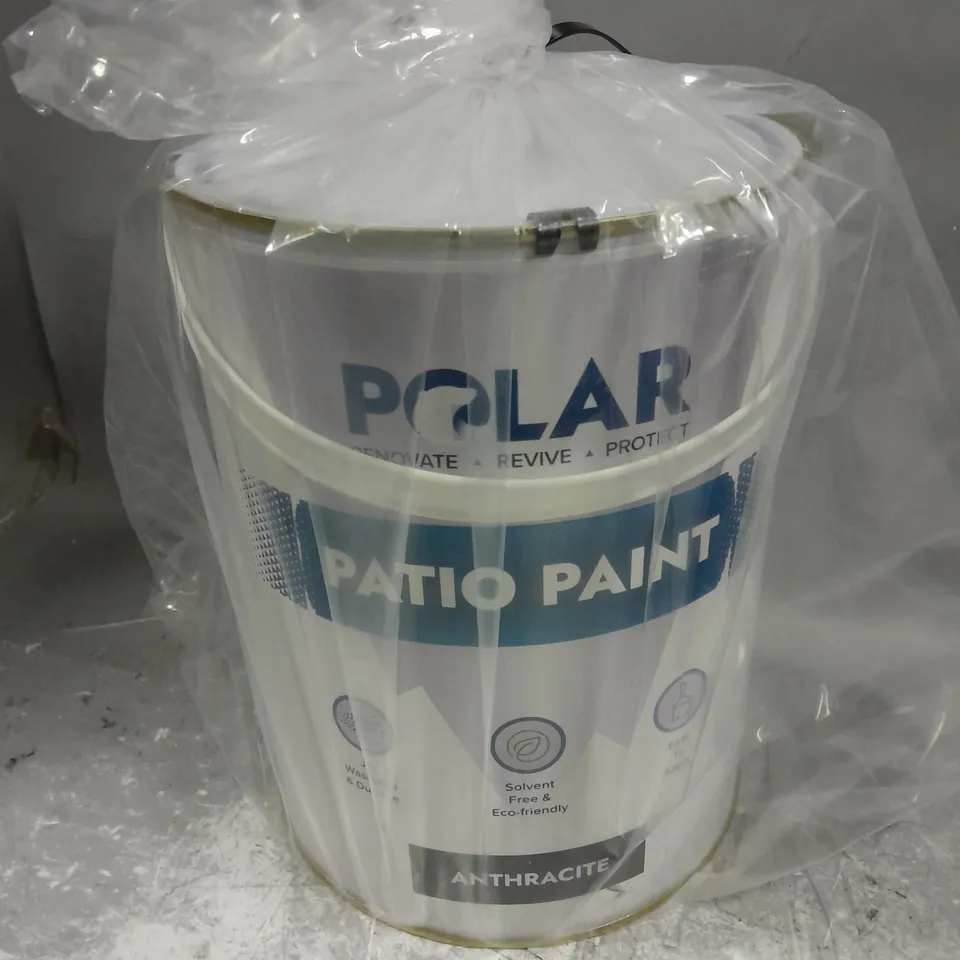 POLAR PATIO PAINT IN ANTHRACITE (5L) - COLLECTION ONLY