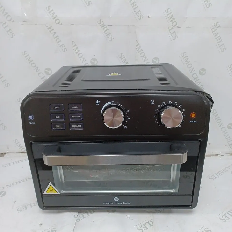 BOXED COOK'S ESSENTIAL 21-LITRE AIRFRYER OVEN IN BLACK