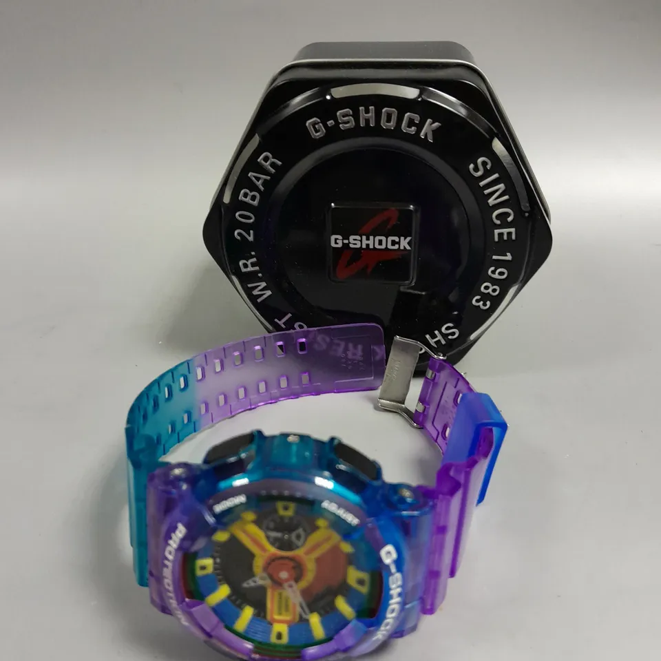 BOXED G-SHOCK SHOCK RESIST MULTICOLOUR WATCH 