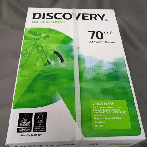 BOX OF DISCOVERY ECO-EFFICIENT PAPER 70GMSQ A4/5X500 SHEETS