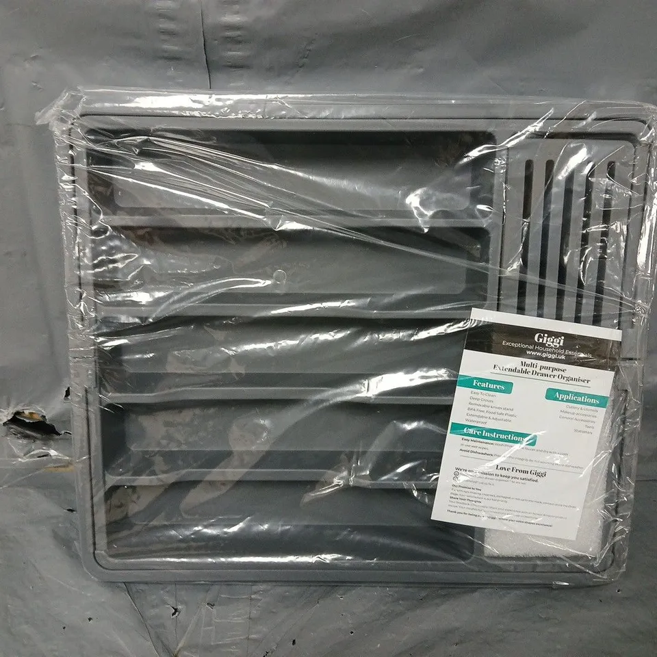 BOXED GIGGI CUTLERY DRAWER ORGANISER WITH KNIFE HOLDER