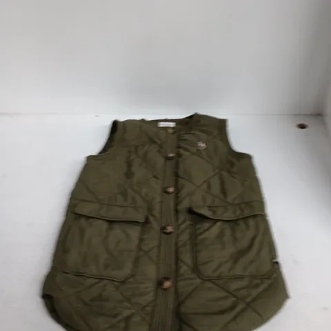 U.S. POLO ASSN. OLIVE QUILTED VEST β MEN'S XS