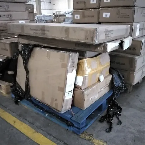 PALLET OF ASSORTED INCOMPLETE DESIGNER FURNITURE PARTS