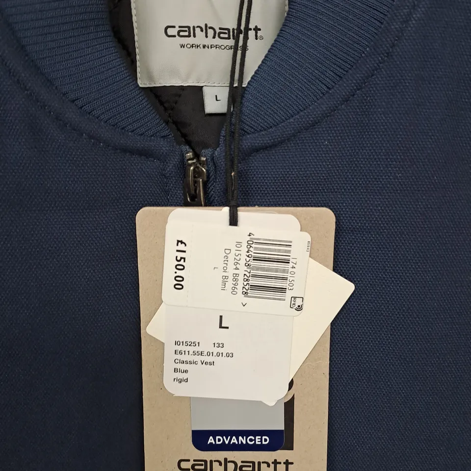 CARHARTT CLASSIC VEST IN BLUE - L