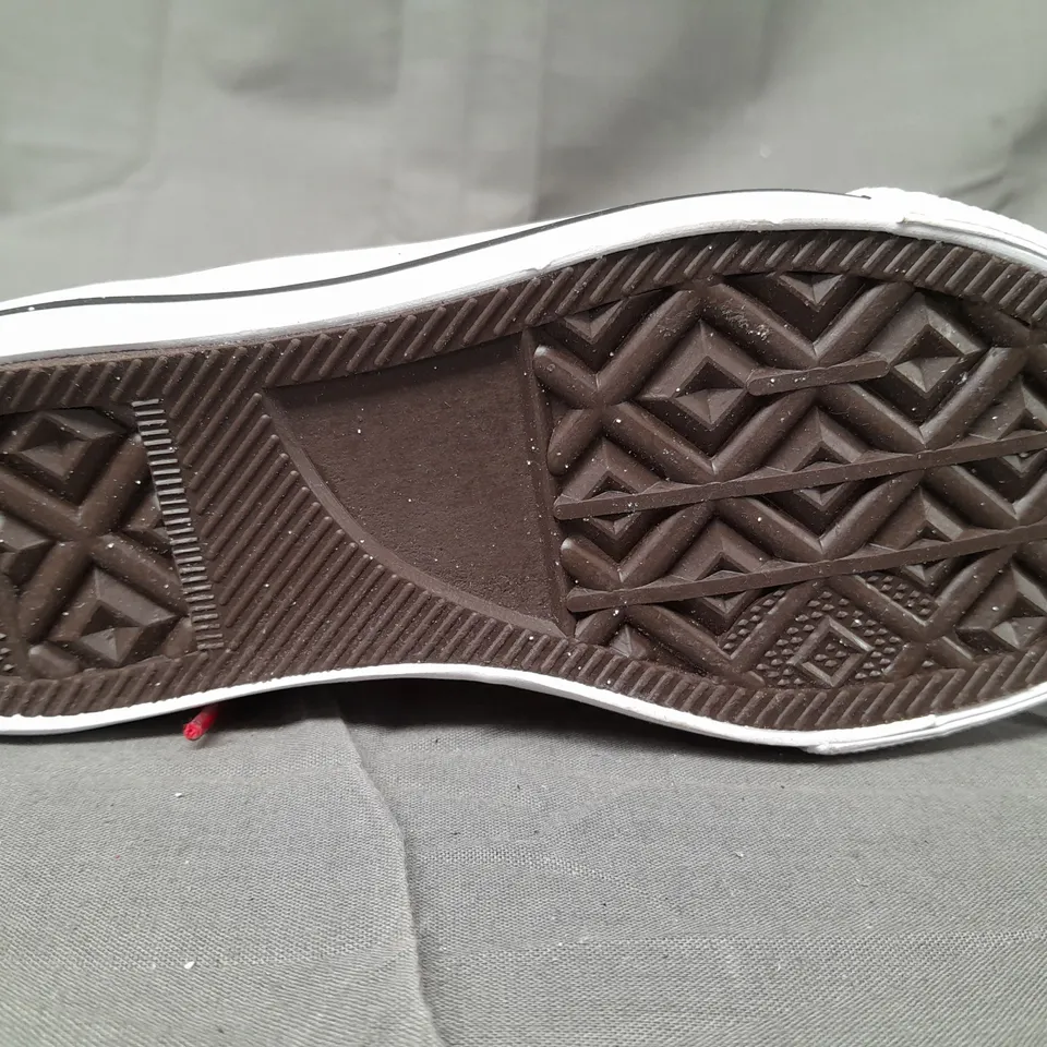BOX OF APPROXIMATELY 20 BOXED PAIRS OF DESIGNER SHOES IN RED W. JEWEL EFFECT - VARIOUS SIZES