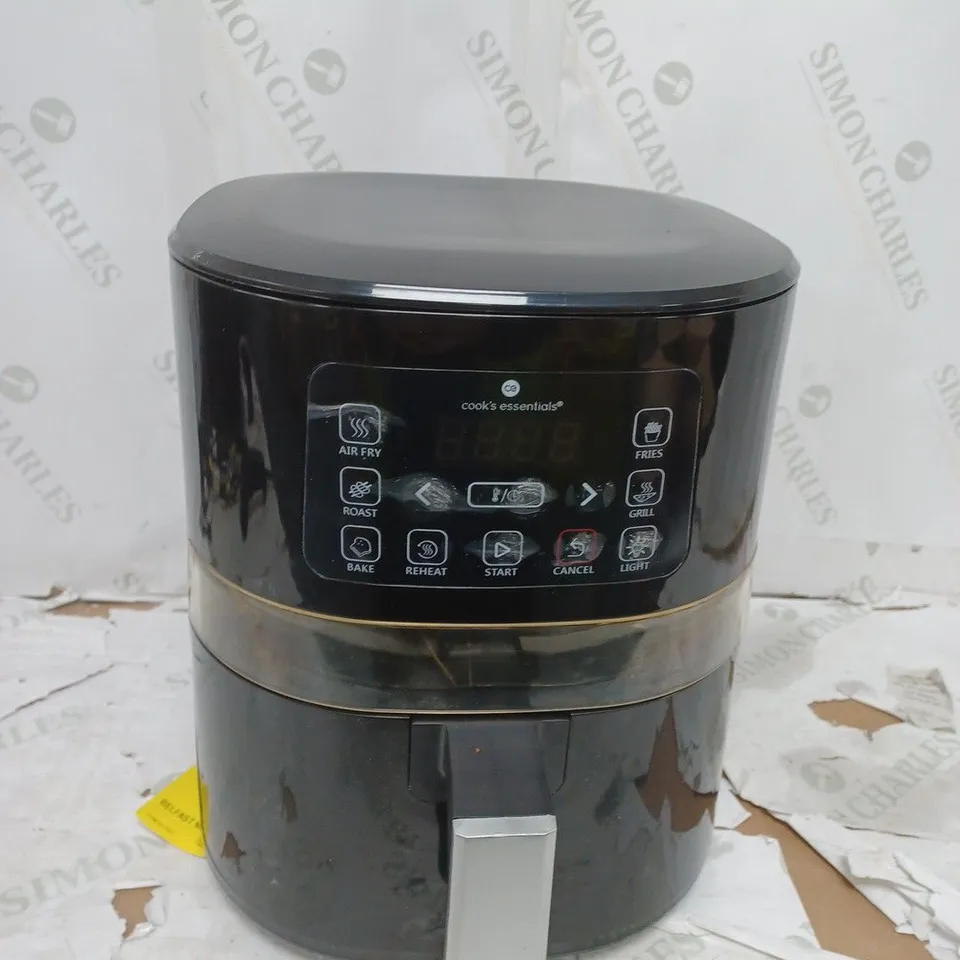 COOK'S ESSENTIALS 4L AIR FRYER IN BLACK