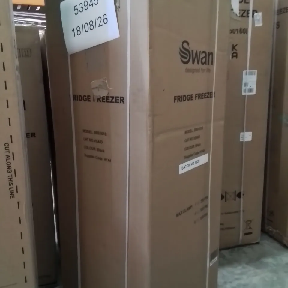 BOXED FRIDGEMASTER 50/50 FRIDGE FREEZER BLACK