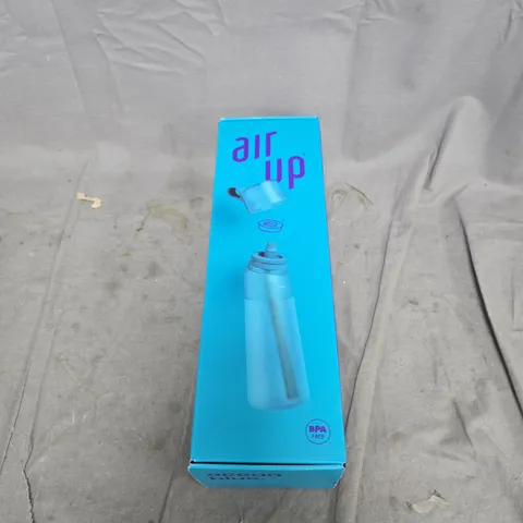 AIR UP REUSABLE WATER BOTTLE IN BLUE PACKAGING – BPA FREE 