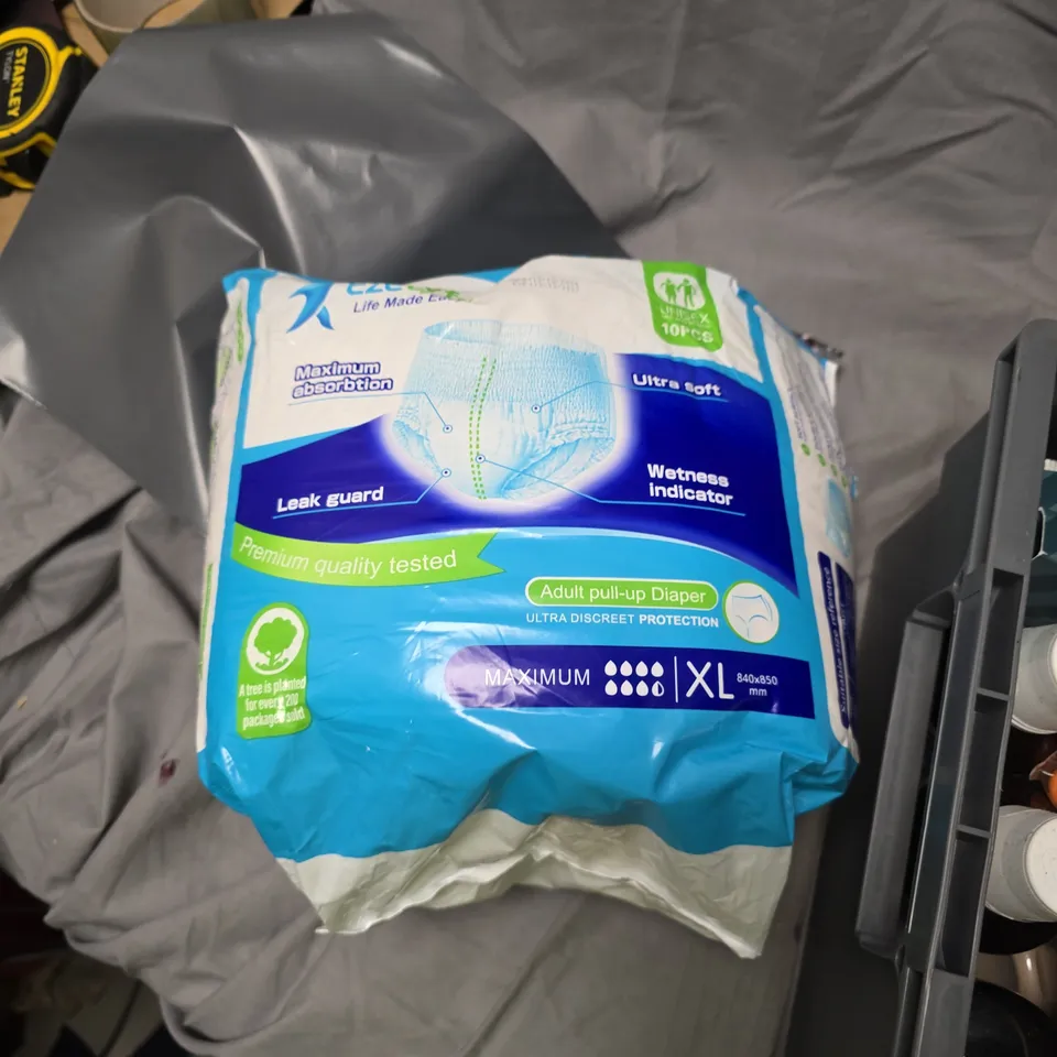 BABY & HEALTH CARE CONSUMABLES LOT: AUSSIE SOS REPAIR & REVIVE SHAMPOO, FIRSTVUE OVULATION TEST STRIPS, XL DIAPERS, ASSORTED TOILETRIES
