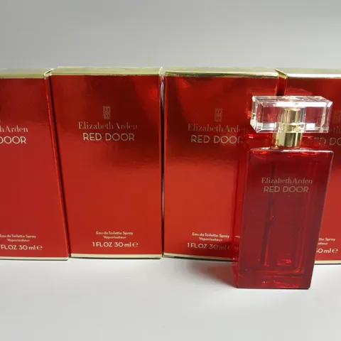 LOT OF 4 ELIZABETH ARDEN RED DOOR EAU DE TOILETTE SPRAYS - 30ML